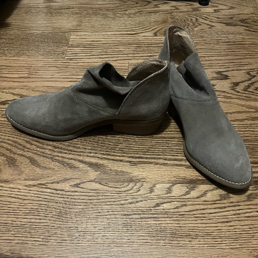 Gray lucky brand booties size 9.5